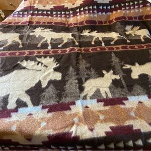 Cabin fever moose throw/blanket